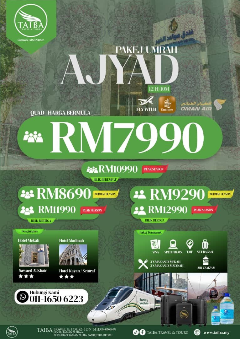 Poster Pakej Umrah Ajyad