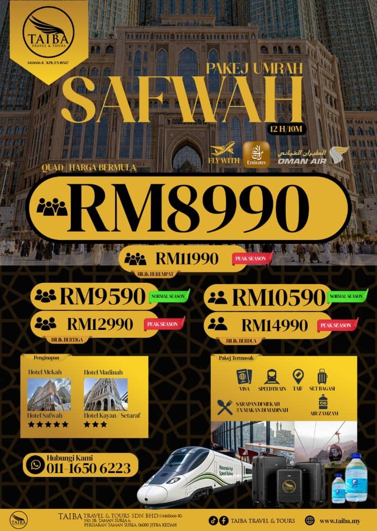Poster Pakej Umrah Safwah